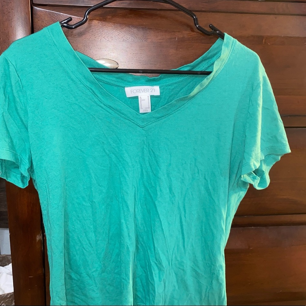 Forever 21 Top | Green | V-neck
